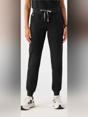 Figs Zamora Black Jogger Scrub Pants Size XXS small Imperfection